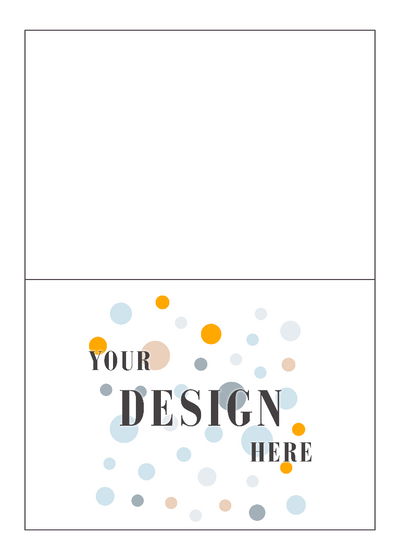 Brilliant White 100% Cotton 100lb 5 x 7 Foldover Cards