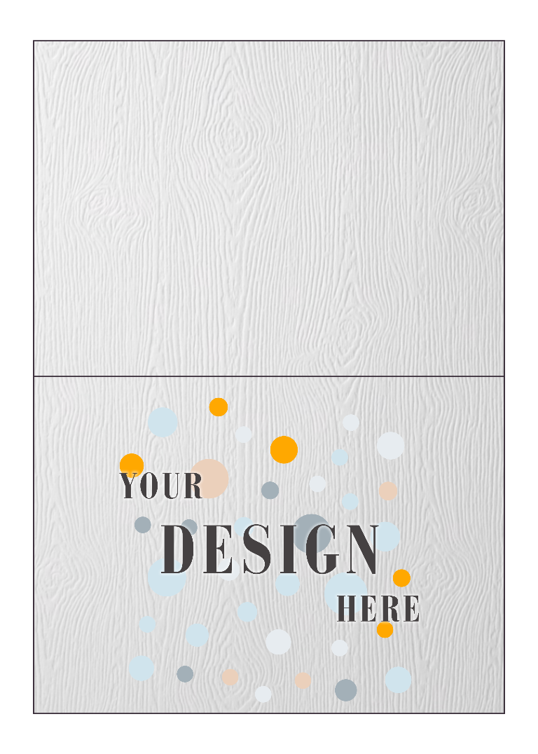 Natural White Recycled 80lb 5 x 7 Foldover Cards