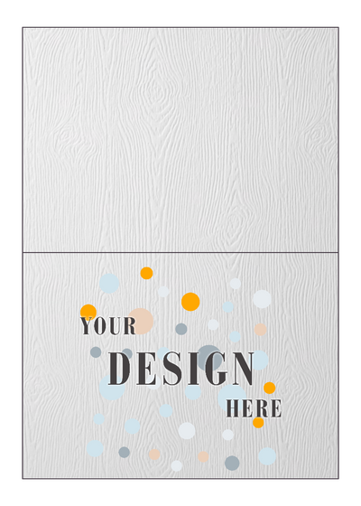 White Recycled 80lb 5 x 7 Foldover Cards