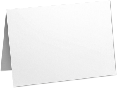 Brilliant White 100% Cotton 100lb 5 x 7 Foldover Cards