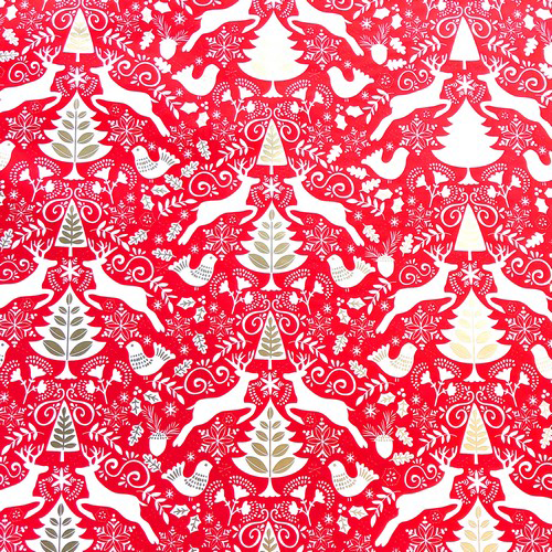Scandinavian Red Scandinavian Red 24" x 208' Bulk Wrapping Paper (416 Sq Ft)
