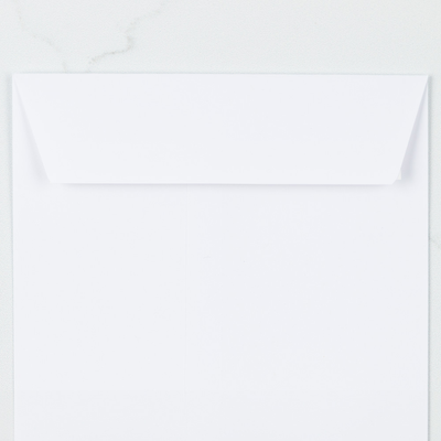 White 28lb 6 x 11 1/2 Policy Envelopes with Peel & Seal