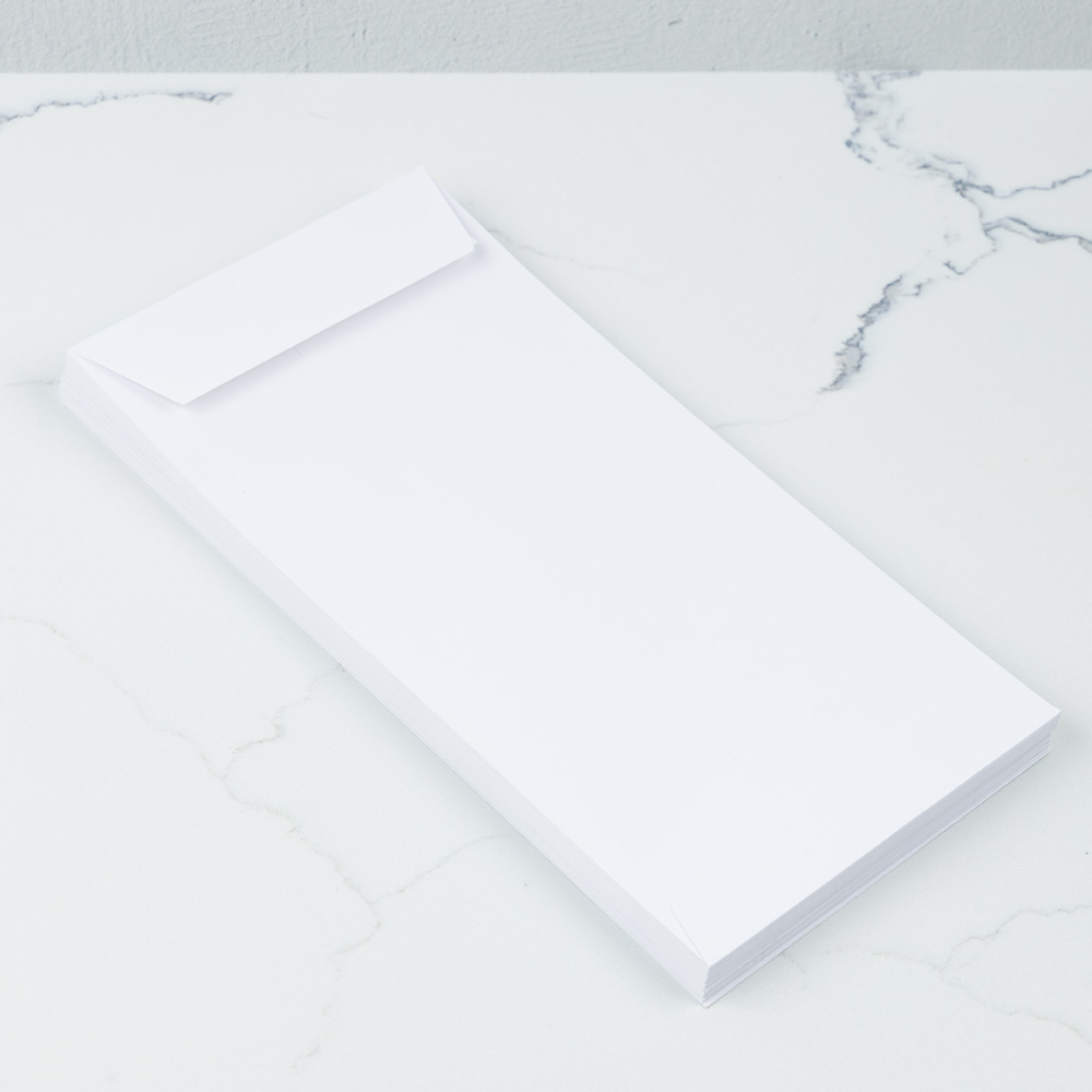 White 28lb 6 x 11 1/2 Policy Envelopes with Peel & Seal