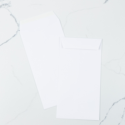 White 28lb 6 x 11 1/2 Policy Envelopes with Peel & Seal