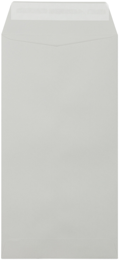 Pastel Gray 24lb 6 x 11 1/2 Policy Envelopes with Peel & Seal
