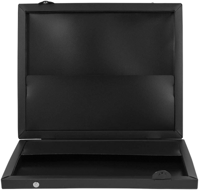 Black 11 x 13 x 1 1/2 Plastic Portfolios with Snap