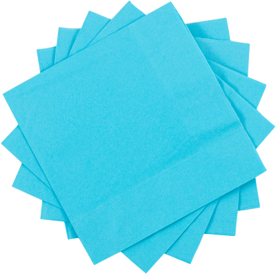 Sea Blue 6 1/2 x 6 1/2 3-Ply Lunch Napkins