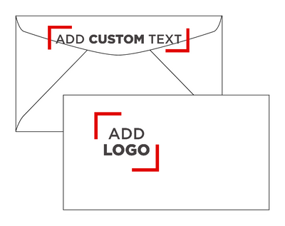 White 24lb #6 3/4 Regular Envelopes (3 5/8 x 6 1/2) with Press Stick™