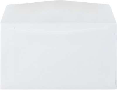 White 24lb #6 3/4 Regular Envelopes (3 5/8 x 6 1/2) with Press Stick™