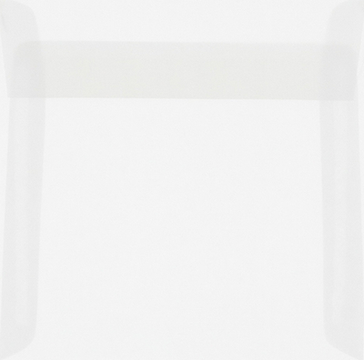 Clear Translucent 30lb 6 1/2 x 6 1/2 Square Envelopes