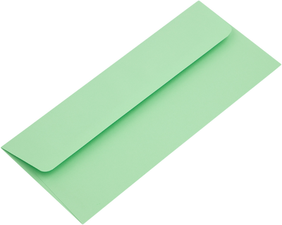 Pastel Green 24lb #10 Regular Envelopes (4 1/8 x 9 1/2)