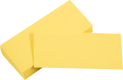 Pastel Canary Yellow 24lb #10 Regular Envelopes (4 1/8 x 9 1/2)