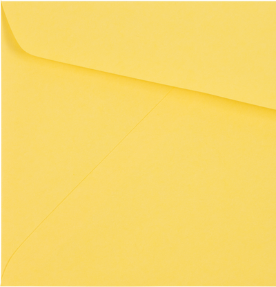 Pastel Canary Yellow 24lb #10 Regular Envelopes (4 1/8 x 9 1/2)