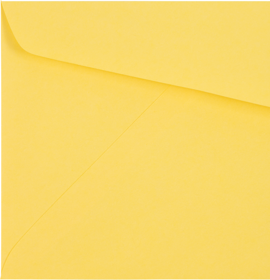 Pastel Canary Yellow 24lb #10 Regular Envelopes (4 1/8 x 9 1/2)