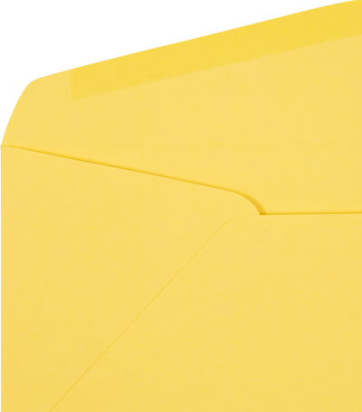 Pastel Canary Yellow 24lb #10 Regular Envelopes (4 1/8 x 9 1/2)