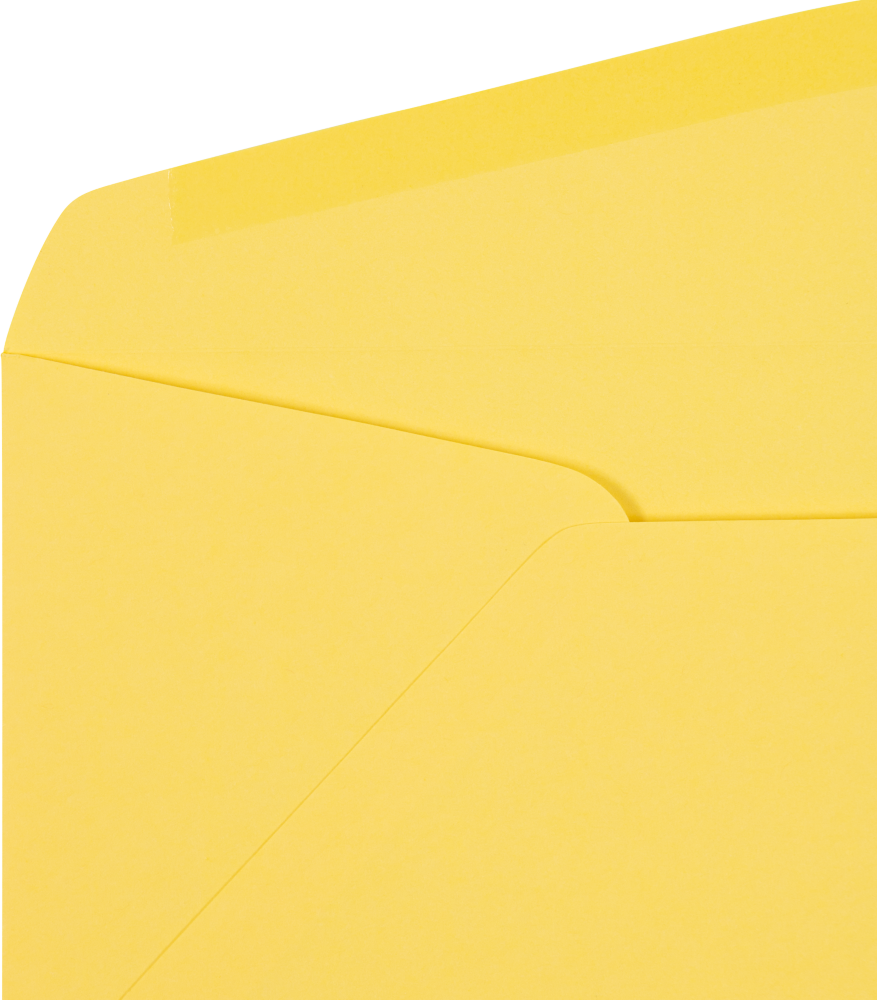 Pastel Canary Yellow 24lb #10 Regular Envelopes (4 1/8 x 9 1/2)