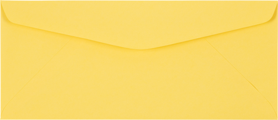 Pastel Canary Yellow 24lb #10 Regular Envelopes (4 1/8 x 9 1/2)