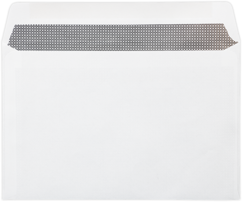 White with Security Tint 24lb 6 x 9 Booklet Machine Insertable Window Envelopes