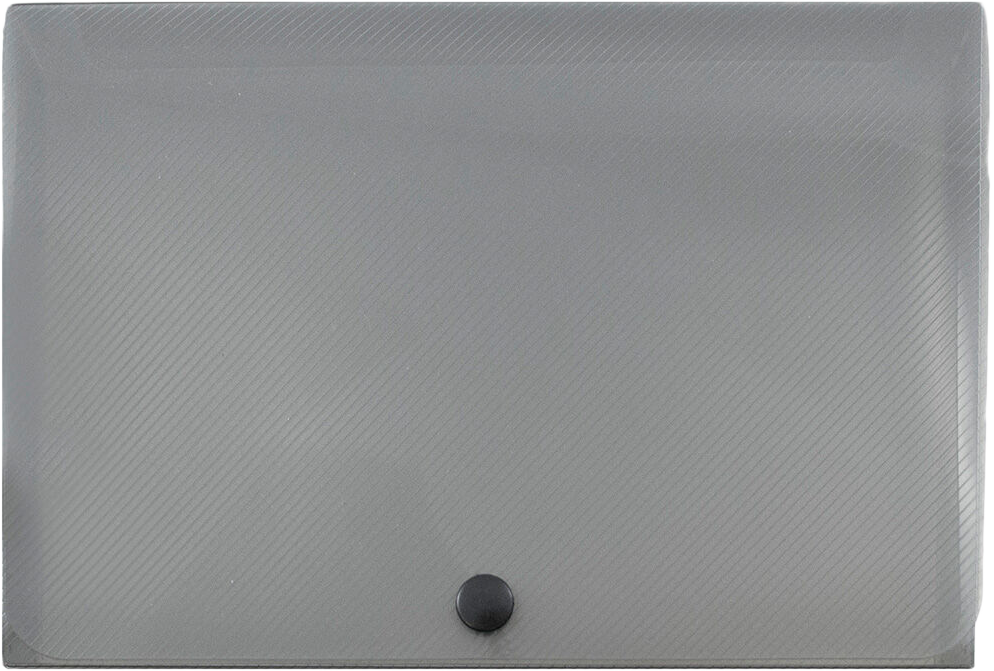 Smoke Gray 8 3/8 x 5 3/4 x 1 3/8 Plastic Snap Case Portfolios