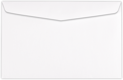 White 24lb T4 Double Window Envelopes (5 3/4 x 9)