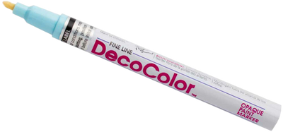 Pale Blue Fine Line Opaque Paint Markers
