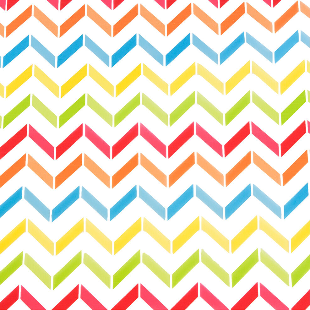 Cellophane Wrapping Paper (20 Sq Ft) - Geometric Waves
