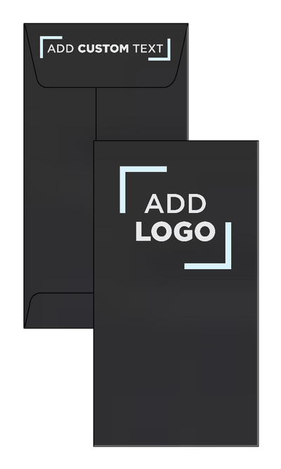 Black Linen 32lb #7 Coin Envelopes (3 1/2 x 6 1/2) with Peel & Seal