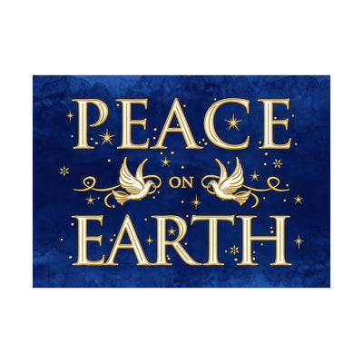 7 x 5 Foldover Card Set 80lb - Peace on Earth Doves