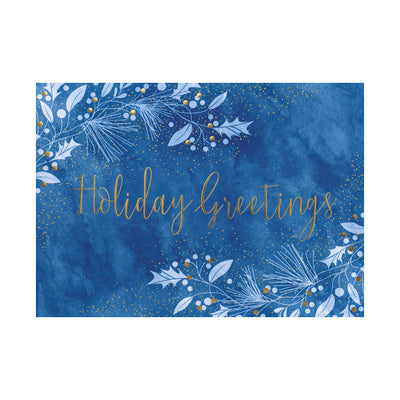 7 x 5 Foldover Card Set 80lb - Winter Botanical Greetings