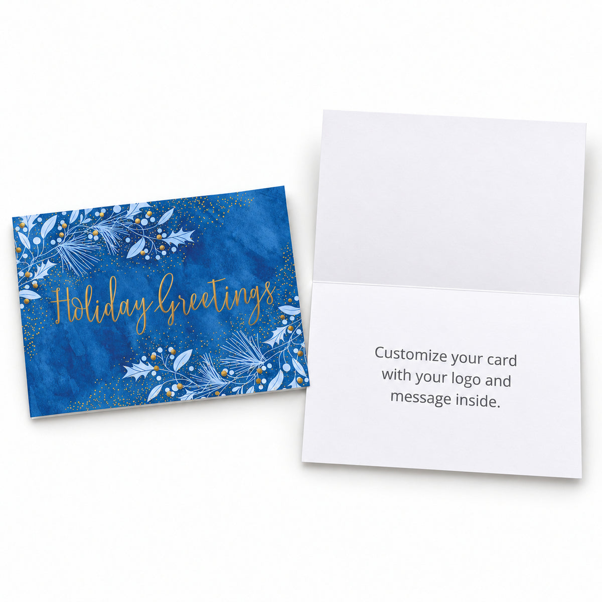 7 x 5 Foldover Card Set 80lb - Winter Botanical Greetings