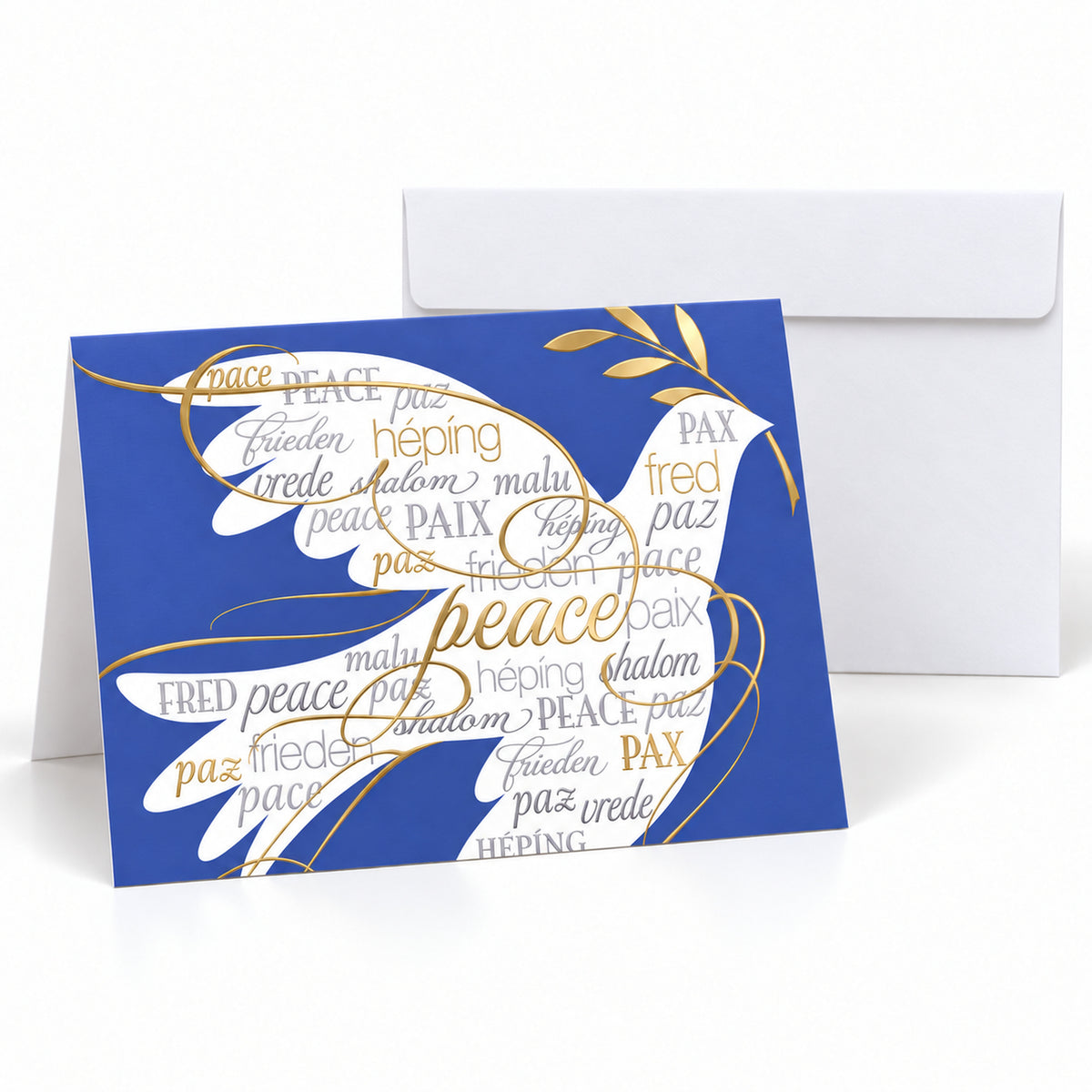 7 x 5 Foldover Card Set 80lb - Languages of Peace