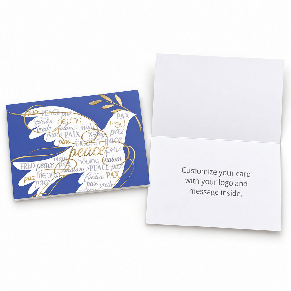 7 x 5 Foldover Card Set 80lb - Languages of Peace