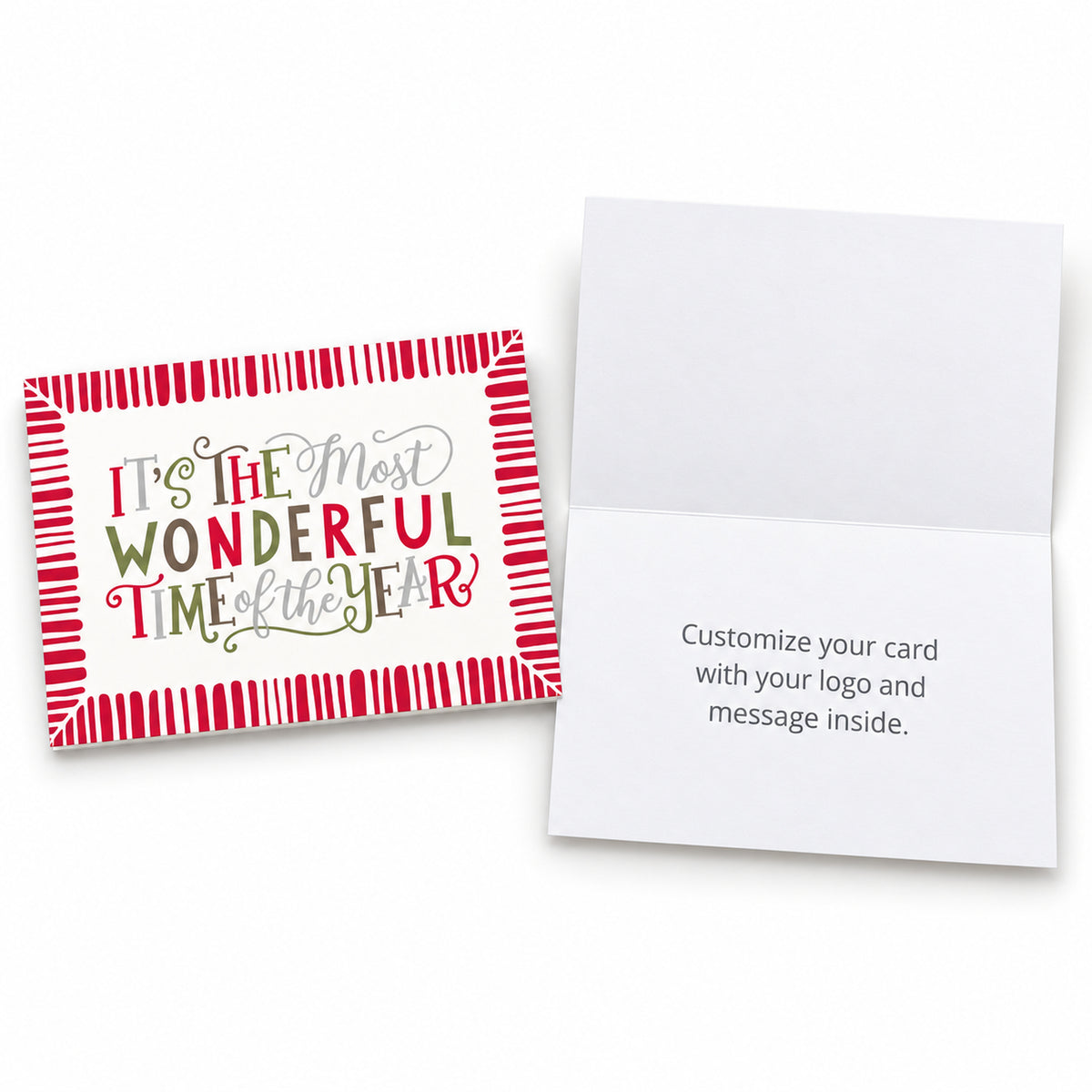 7 x 5 Foldover Card Set 80lb - Most Wonderful Time