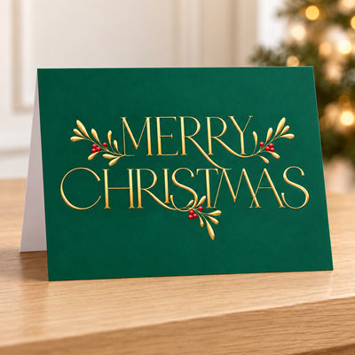 7 x 5 Foldover Card Set 80lb - Framed in Gold