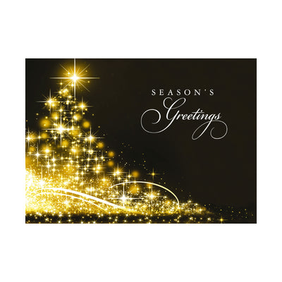 7 x 5 Foldover Card Set 80lb - Starry Tree of Gold