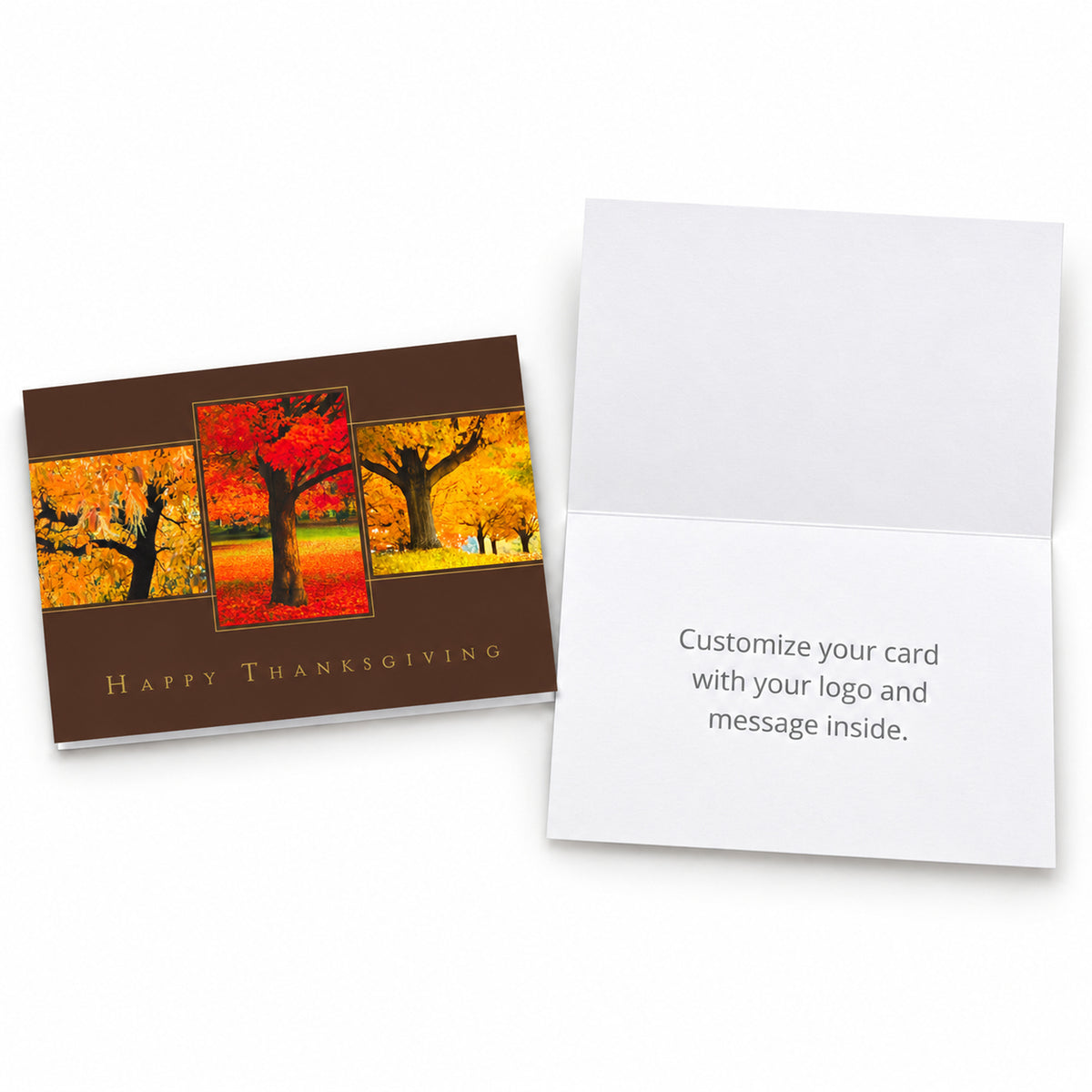 7 x 5 Foldover Card Set 80lb - Thanksgiving Trio