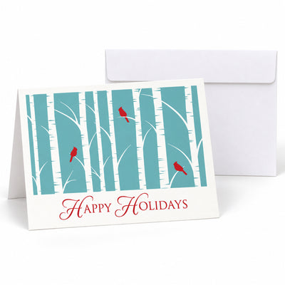 7 x 5 Foldover Card Set 80lb - Scarlet Beauty