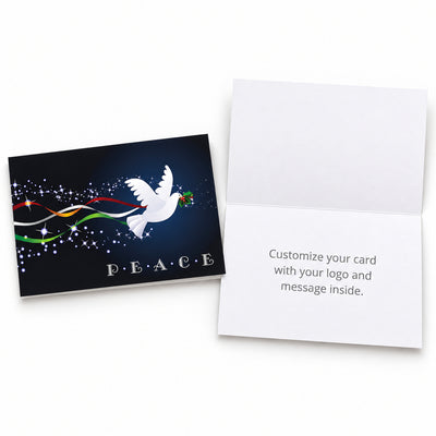 7 x 5 Foldover Card Set 80lb - Festive Dove