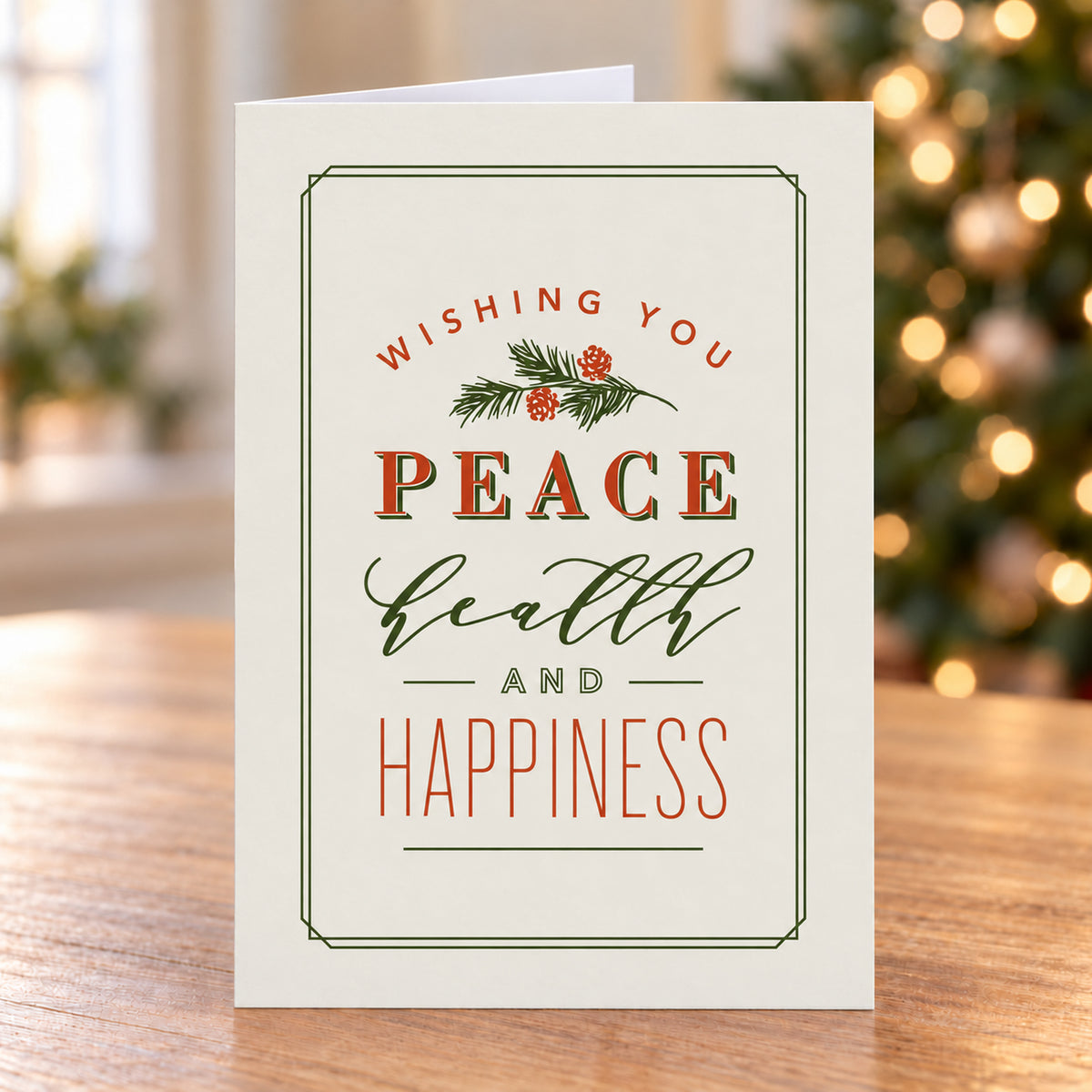 5 x 7 Foldover Card Set 80lb - Health and Happiness