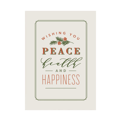 5 x 7 Foldover Card Set 80lb - Health and Happiness