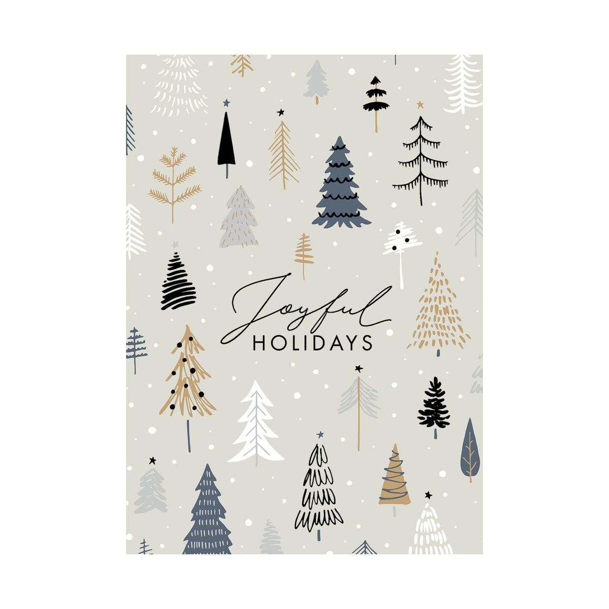 5 x 7 Foldover Card Set 80lb - Whimsical Forest