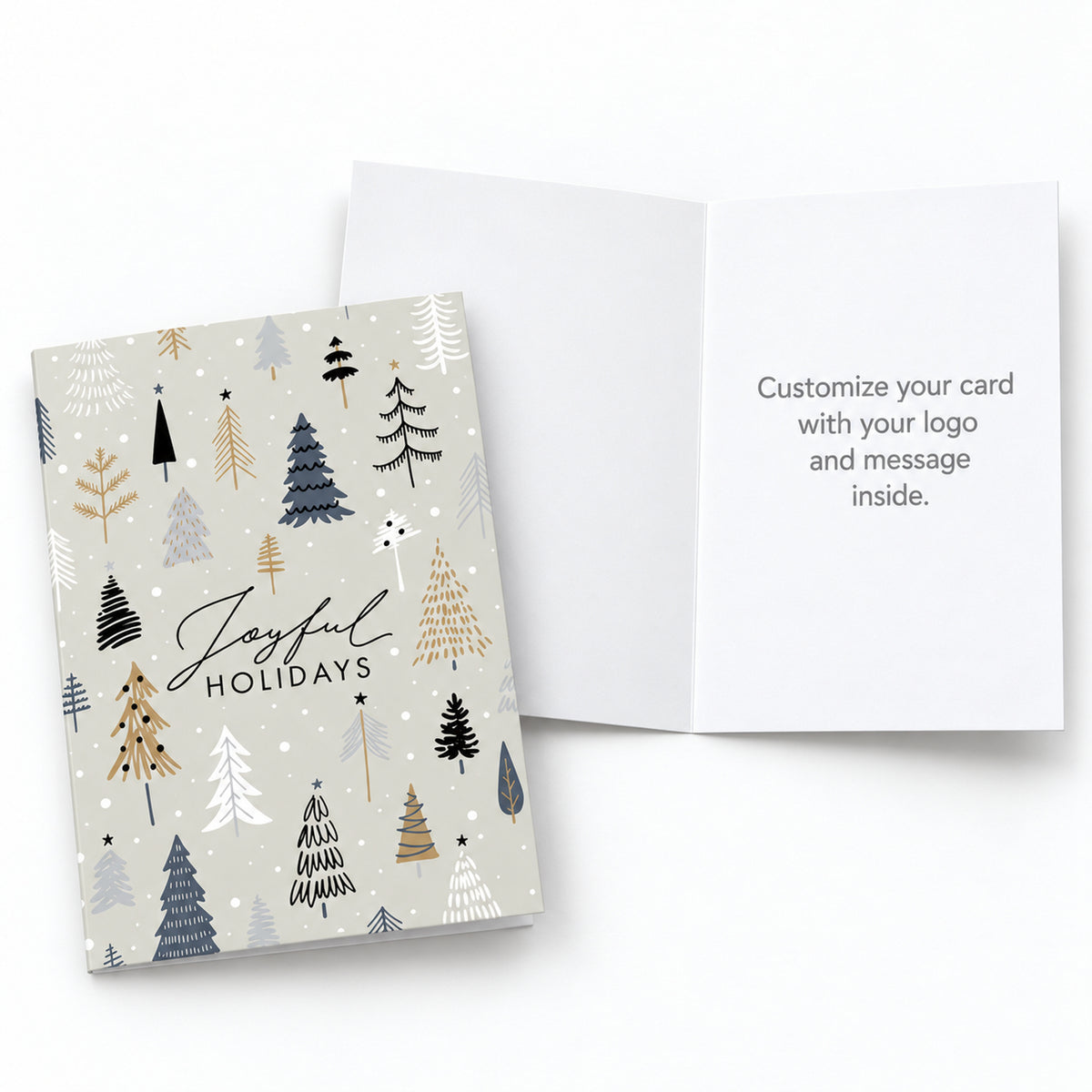 5 x 7 Foldover Card Set 80lb - Whimsical Forest