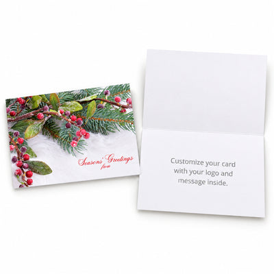 7 x 5 Foldover Card Set 80lb - Snowy Berries