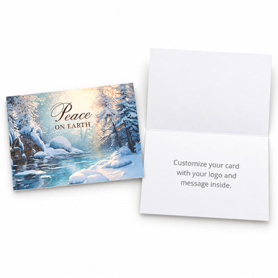 7 x 5 Foldover Card Set 80lb - Winter Peace