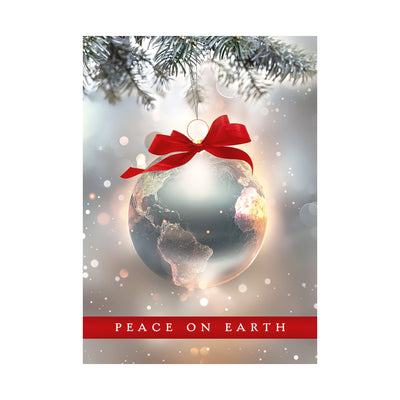 5 x 7 Foldover Card Set 80lb - Peace Globe