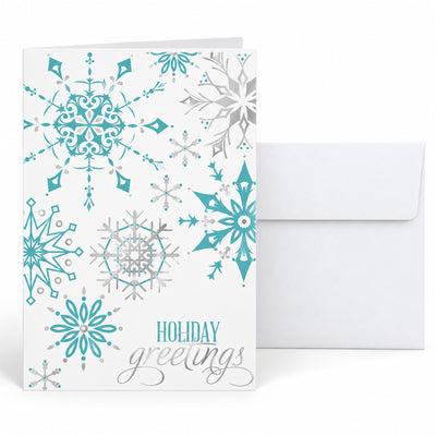 5 x 7 Foldover Card Set 80lb - Soft Snowfall