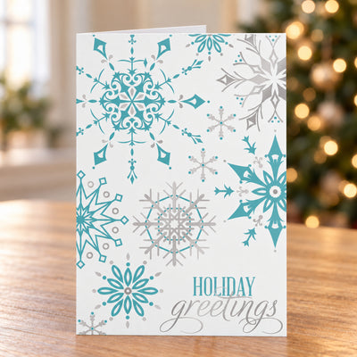 5 x 7 Foldover Card Set 80lb - Soft Snowfall