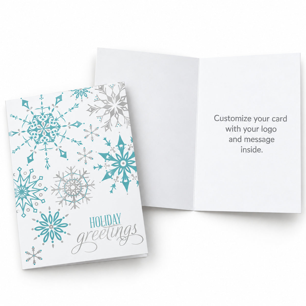 5 x 7 Foldover Card Set 80lb - Soft Snowfall
