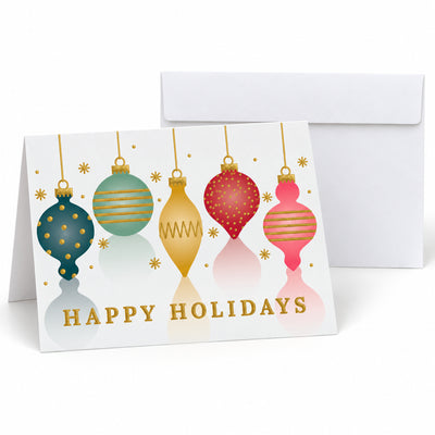 7 x 5 Foldover Card Set 80lb - Ornamental Holidays
