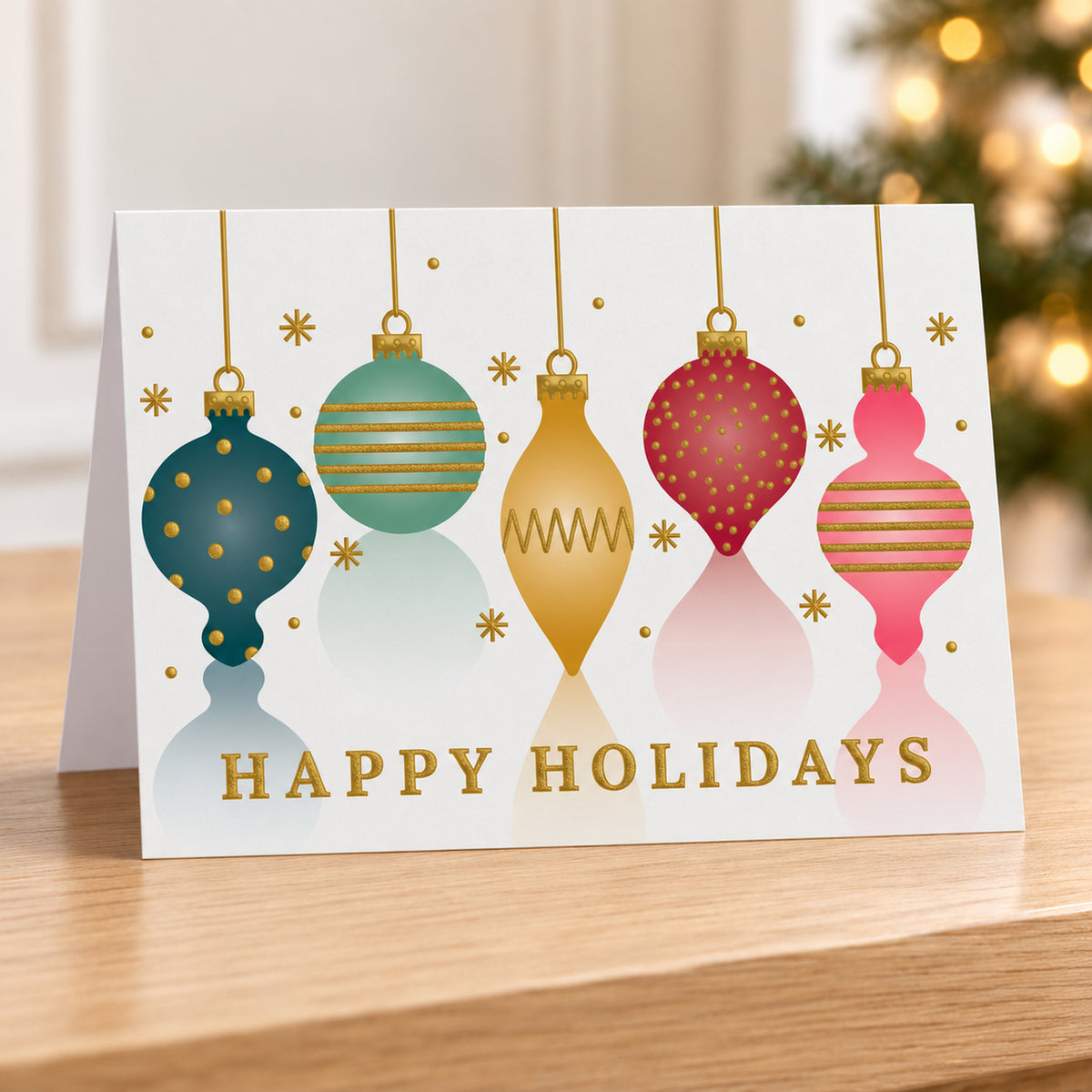 7 x 5 Foldover Card Set 80lb - Ornamental Holidays